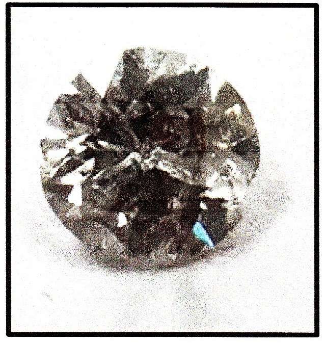 Natural Diamond 0.90ct Round Brilliant Cut (K-L/I3) Impact Damage