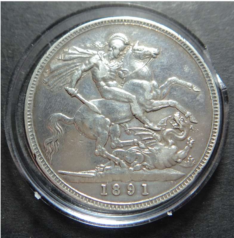Great Britain, Victorian Silver Crown (5/-) 1891