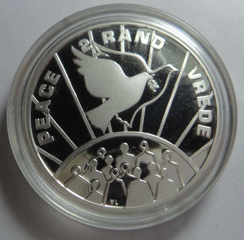RSA Proof Silver R2 Crown 1993 (Peace/Vrede) 2 available