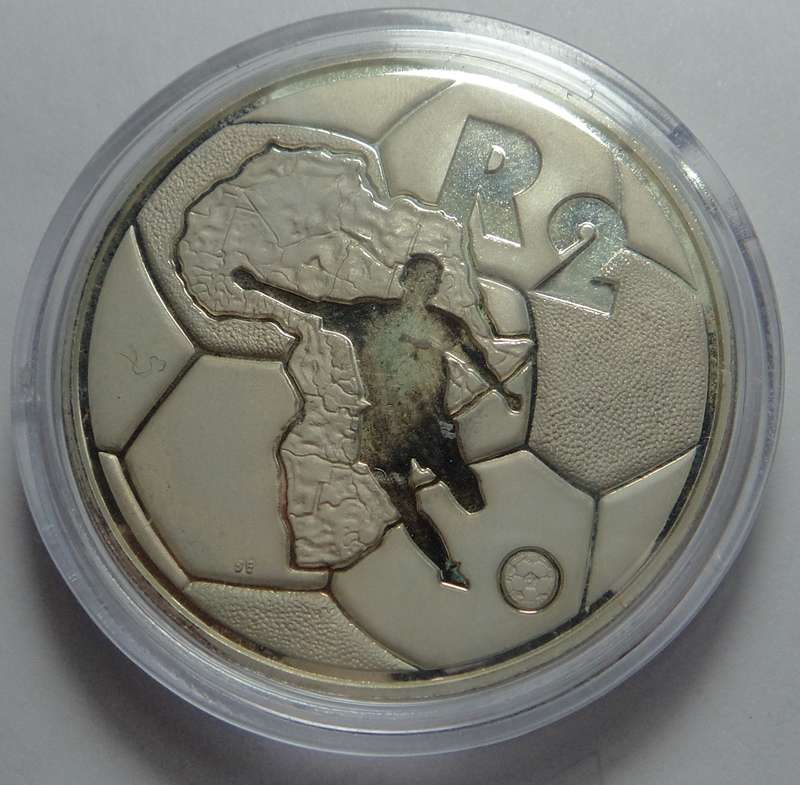 RSA Proof Silver R2 Crown 1996 (Soccer)