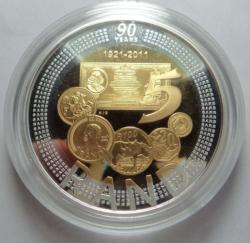 RSA Proof Silver R5 Crown 2011 (Reserve Bank) 4 available