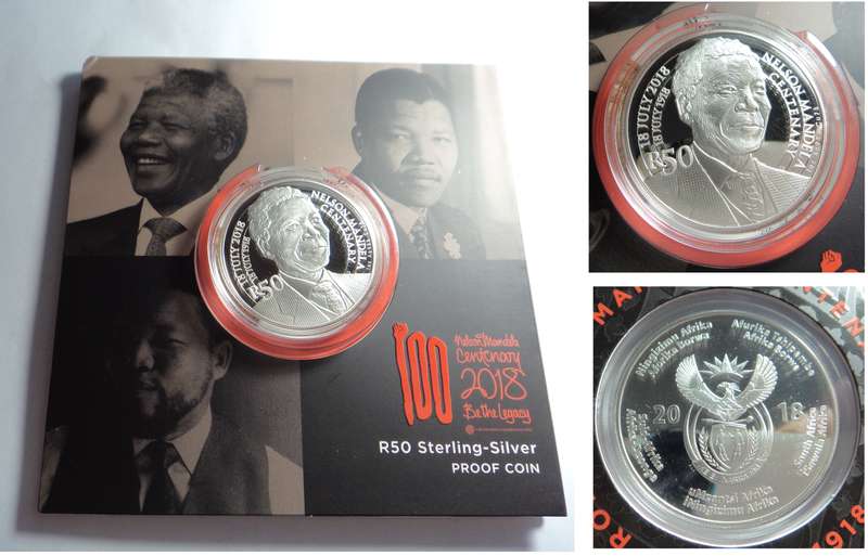 Mandela Silver Proof R50 of 2018