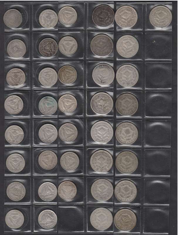 Union of SA: Collection of Coins (Tickeys & Sixpences)