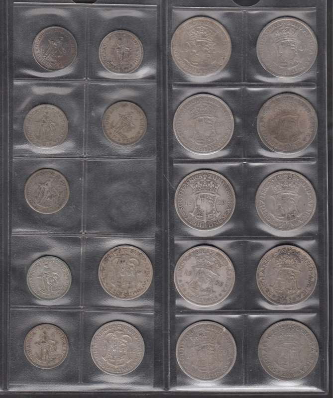 Union of SA: Collection of Coins (Shillings to Half Crowns)