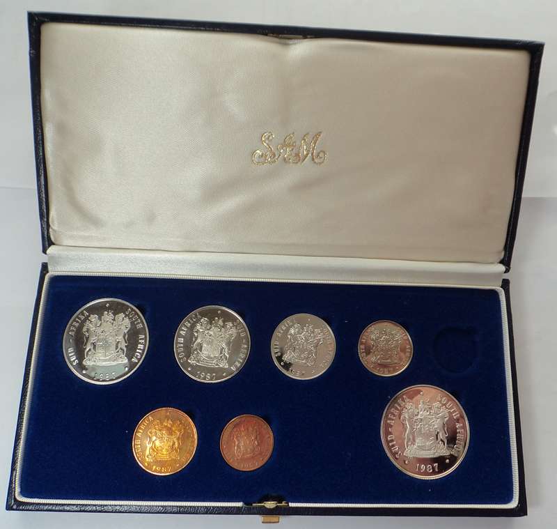 1987 incomplete RSA Short Proof Set in SAM Blue Box