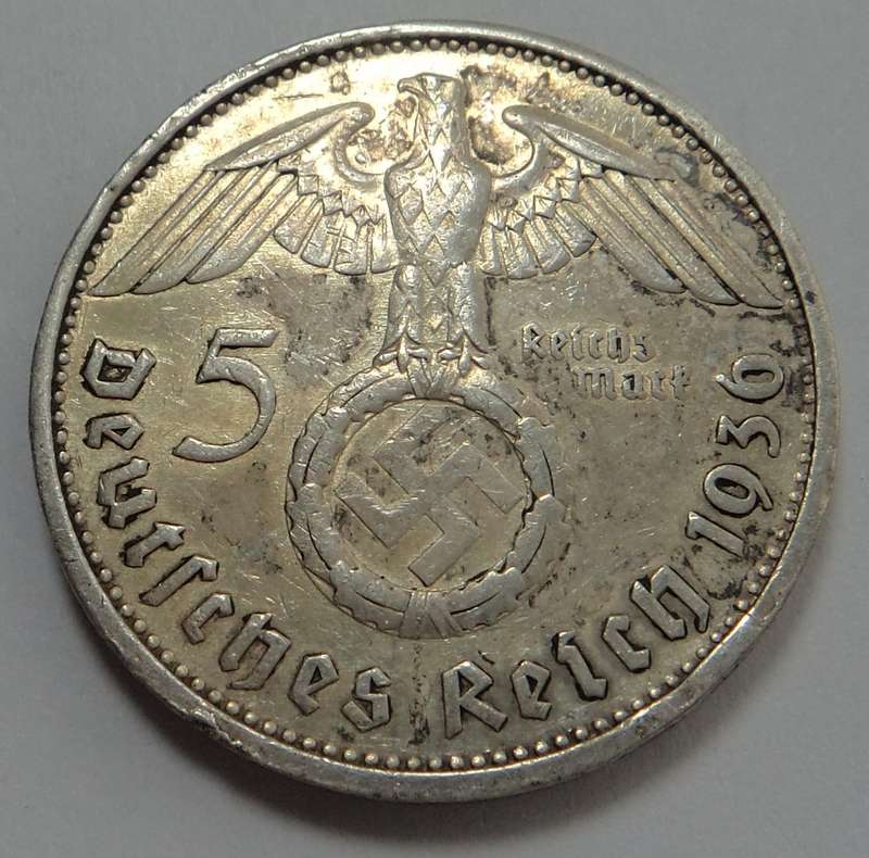 Deutsches Reich: Silver 5-Reichsmark 1936