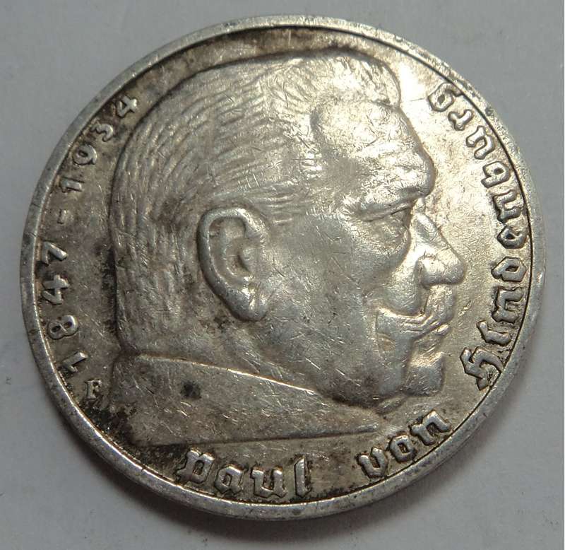 Deutsches Reich: Silver 5-Reichsmark 1937