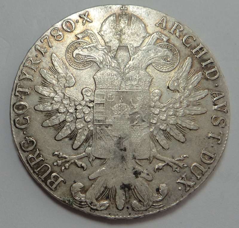 Austria: Silver Maria Therese Thaler dated 1780 (Coin 1 of 3)