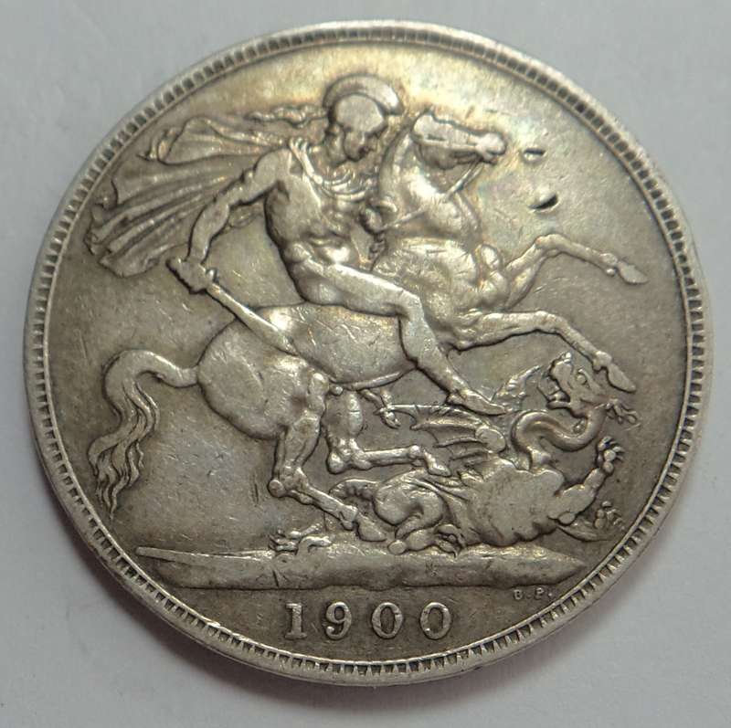 Great Britain: Victorian Silver Crown (5/-) of 1900
