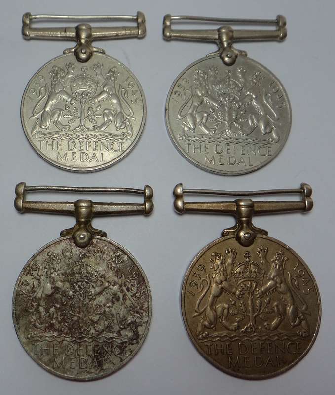 4 x WW2 1939-1945 Defence Medals to South Africans