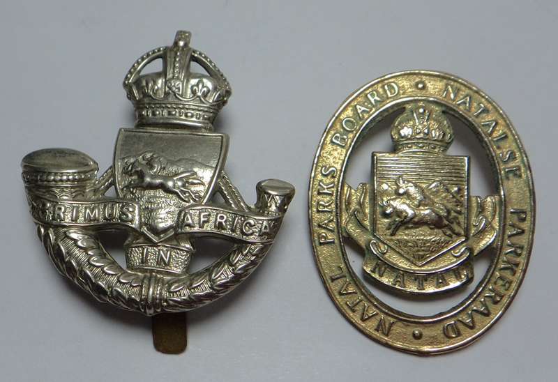 Two old Natal Badges (Military & Conservation)