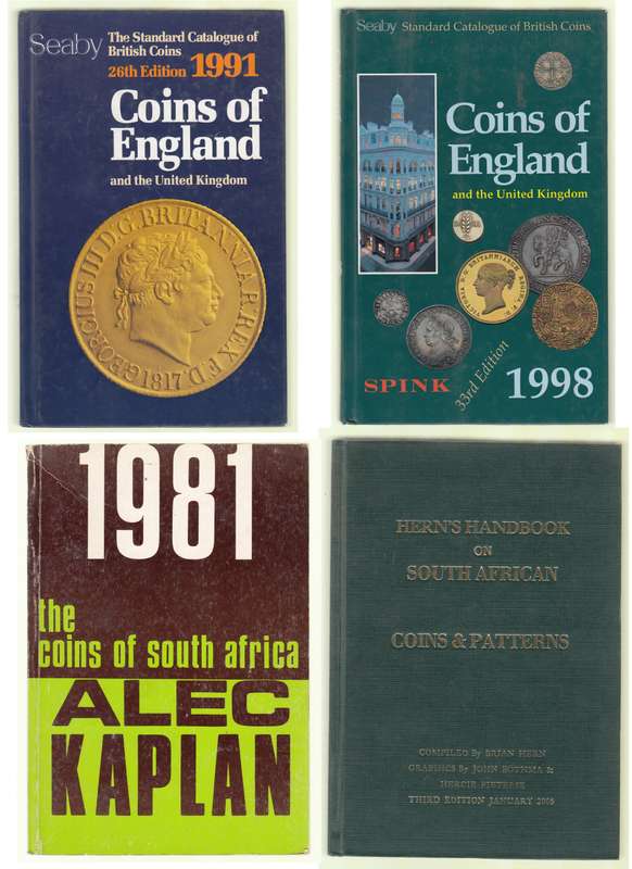 Two British & Two SA Coin Catalogues