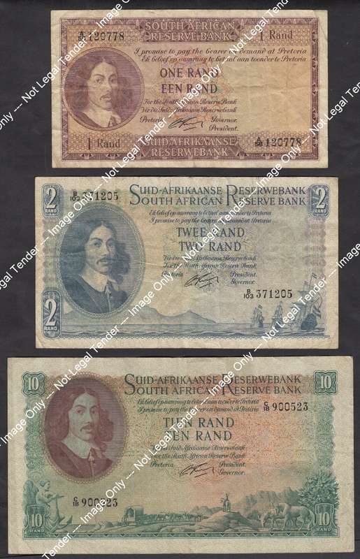 Republic of SA: Banknote Set of 1962
