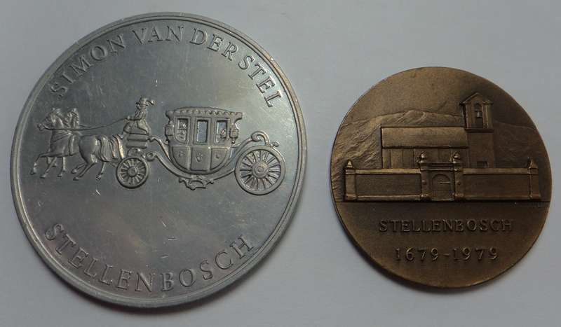 Two Stellenbosch Medallions 1679 -1979