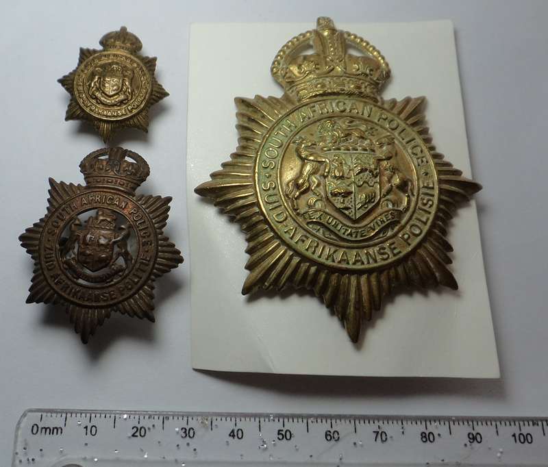 Three Old Union of SA Police Badges
