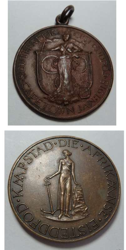 Two old Cape Town Eisteddfod Medals