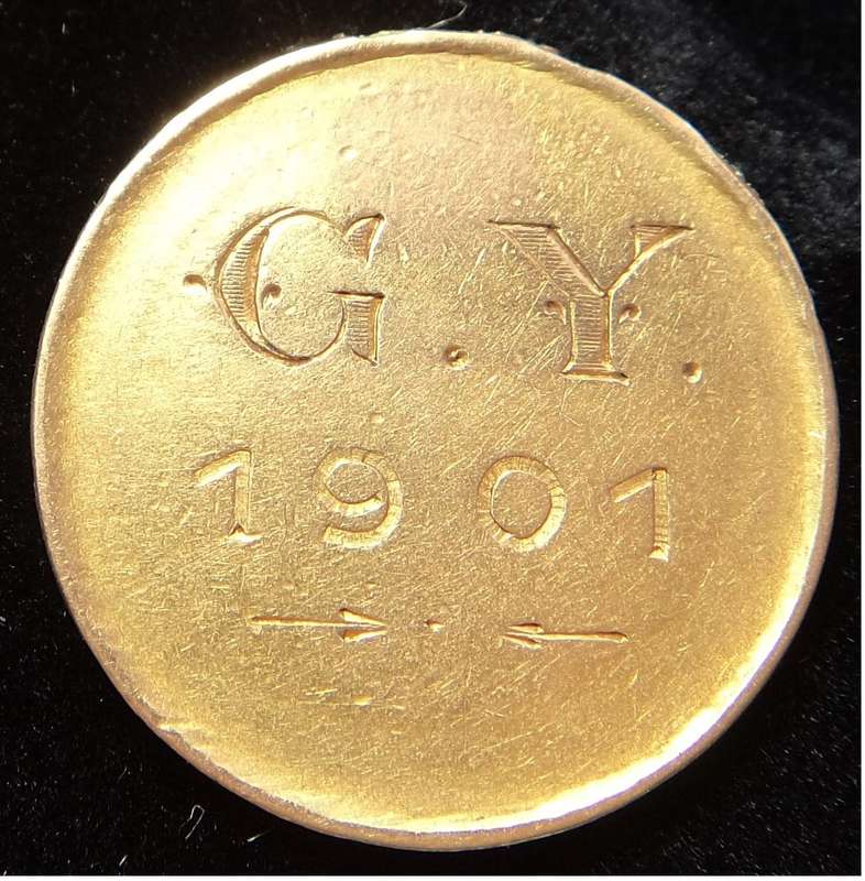 Boer War Gold Kaal Pond (P.O.W. Trench Art / Sweetheart Piece)