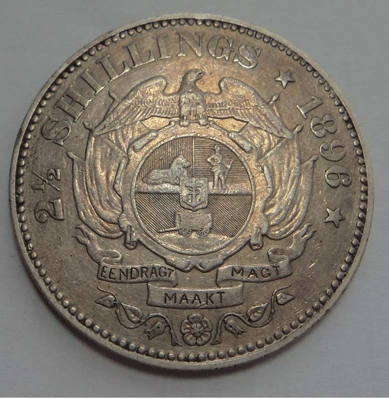 Paul Kruger ZAR Half Crown of 1896