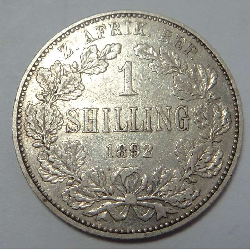 Paul Kruger ZAR Shilling (1/-) of 1892