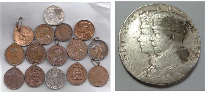 Silver Medal 1935 (George V) & other SA Medallions