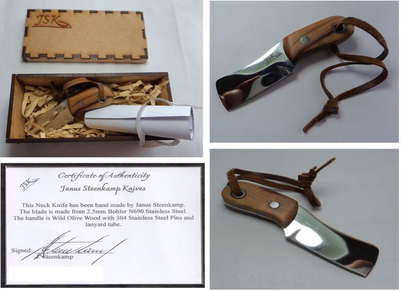 Janus Steenkamp handmade Neck Knife