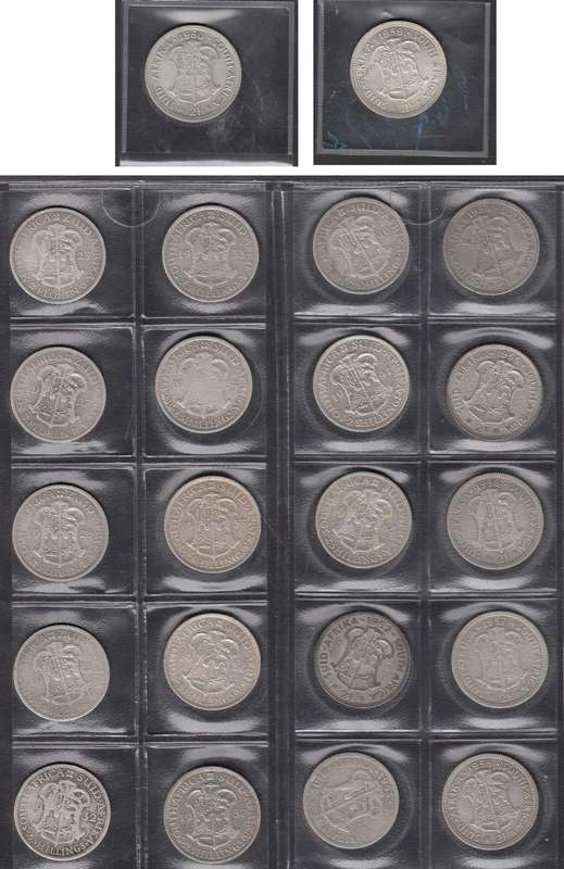 Union of SA: 2-Shillings Collection 1923-1960