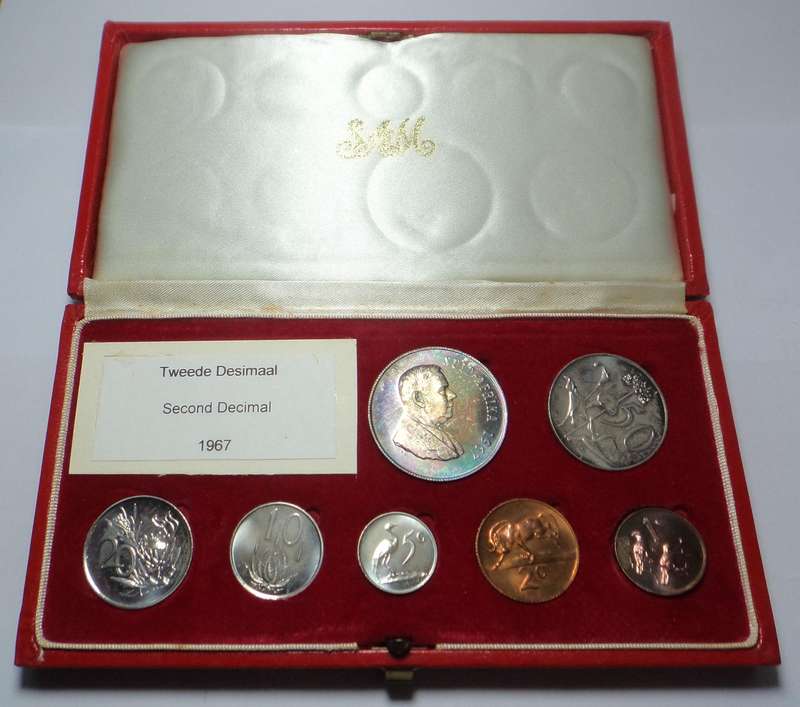 Republic of SA: 1967 Short Proof Set in Red Box