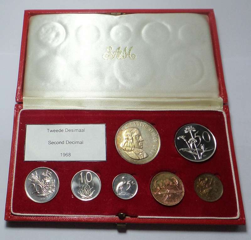 Republic of SA: 1968 Short Proof Set in Red Box