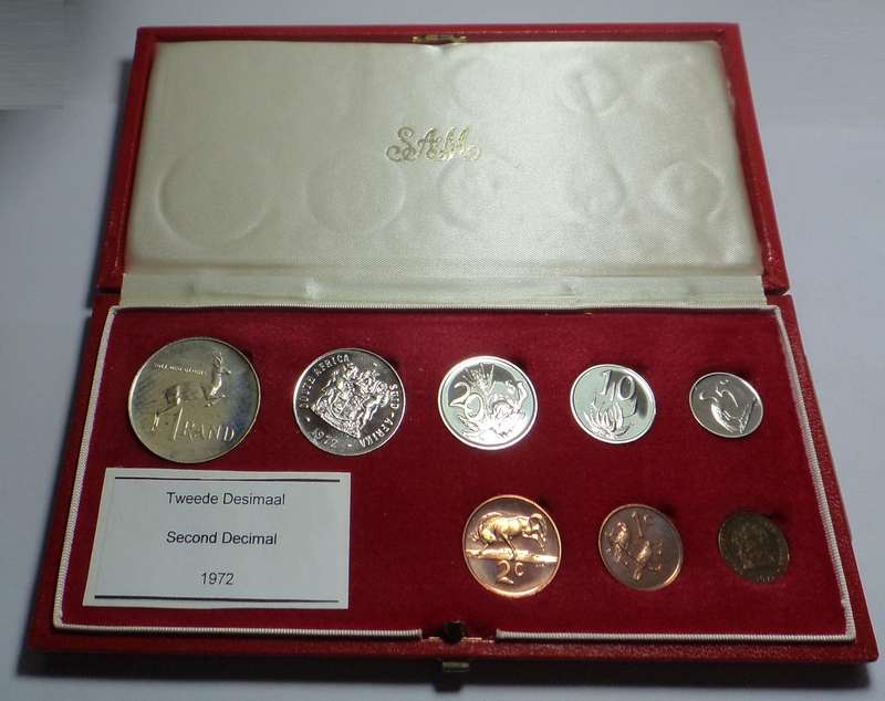 Republic of SA: 1972 Short Proof Set in Red Box