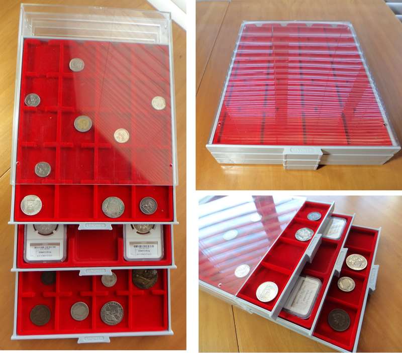 Lindner Coin Cabinet for Slabbed & Unslabbed Coins