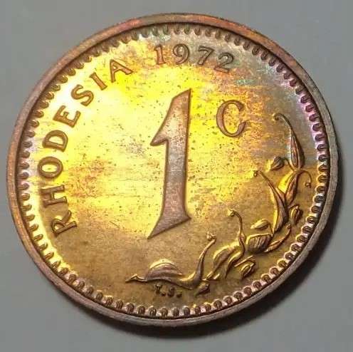 Rhodesia: The Scarce PROOF 1c of 1972