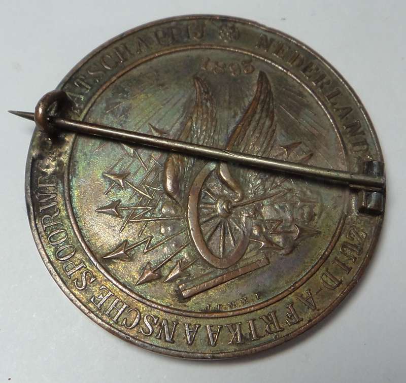Z.A.R  Delagoa Bay Railway Festivities Copper Medal  Pendant 1895