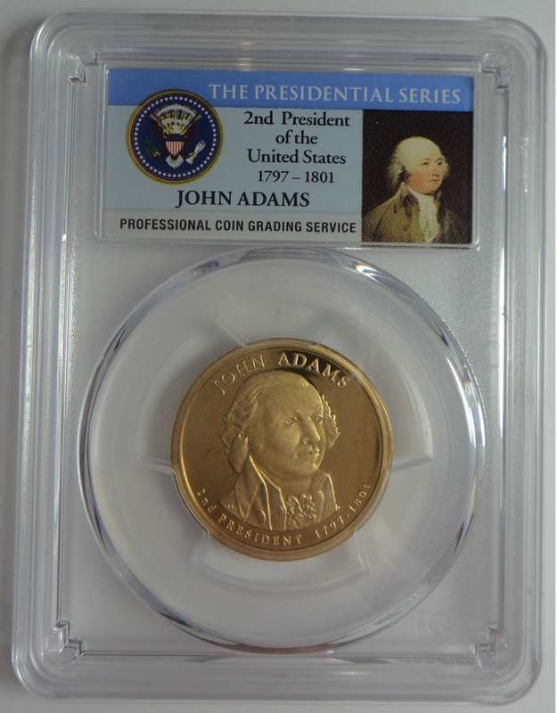 USA President John Adams $1 2007-S PCGS PR69DCAM