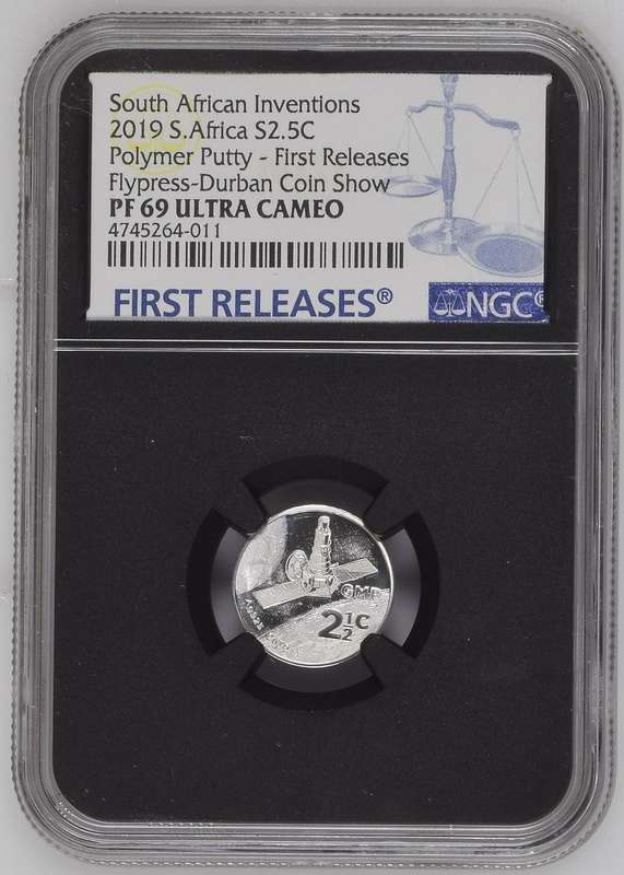 2019 Polymer Putty (FR) 2½c (Flypress Durban) NGC PF69 UC