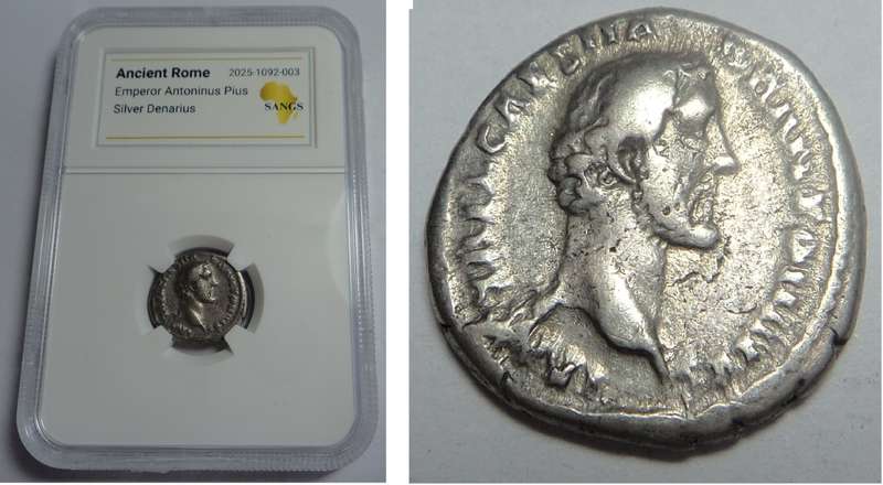 Ancient Rome: Antoninus Pius (138-161 AD) Silver Denarius