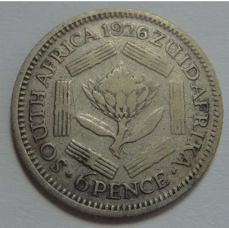 Union of South Africa: Sixpence of 1926