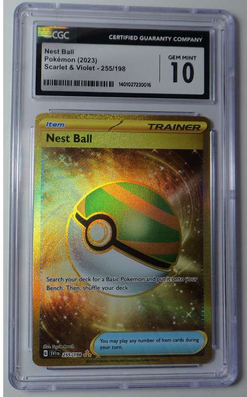 Pokémon: Nest Ball CGC graded 10 Gem Mint