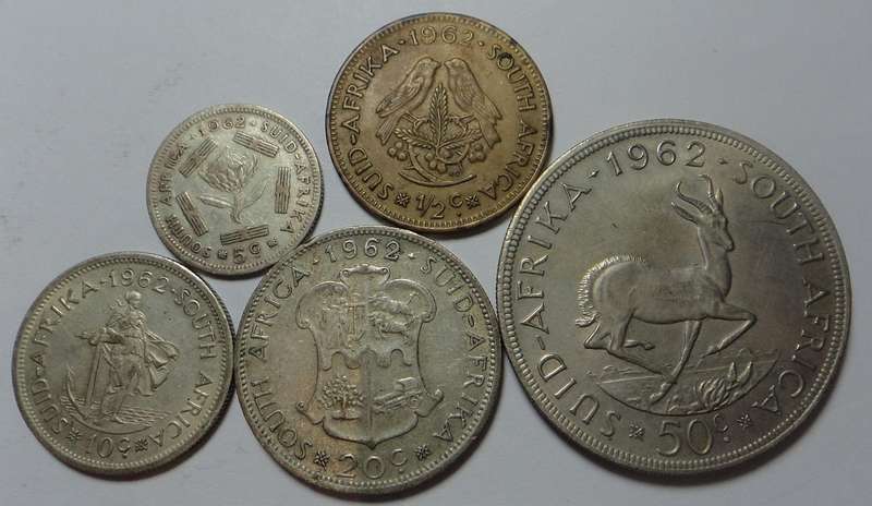 1962 RSA 1st Decimal Coin Set (Crown included)