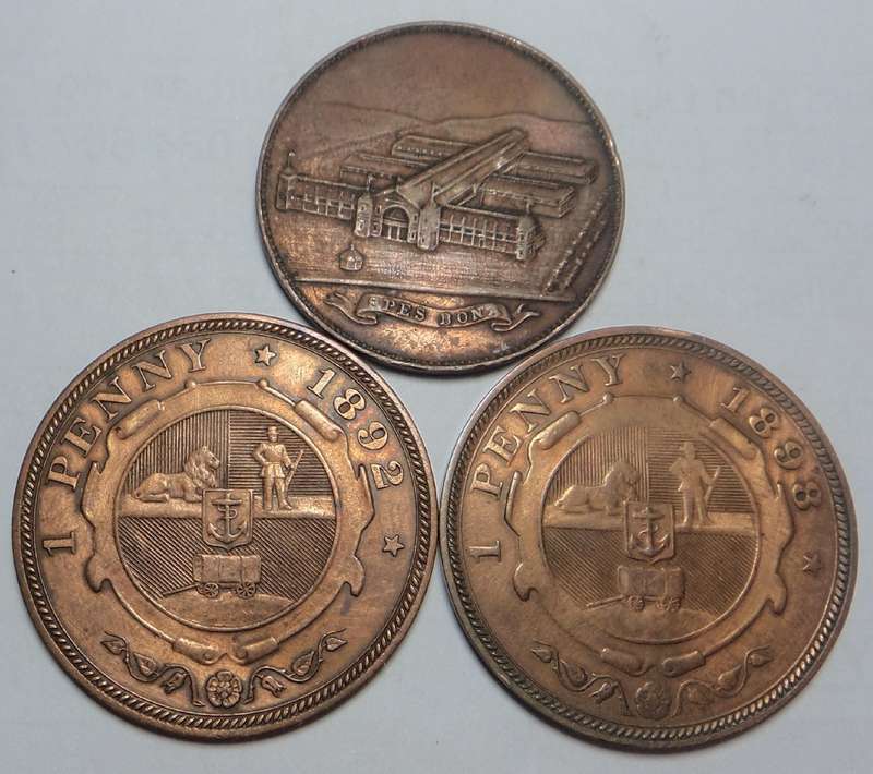 Paul Kruger Pennies (1892 & 1898) & Kimberley Medal 1892