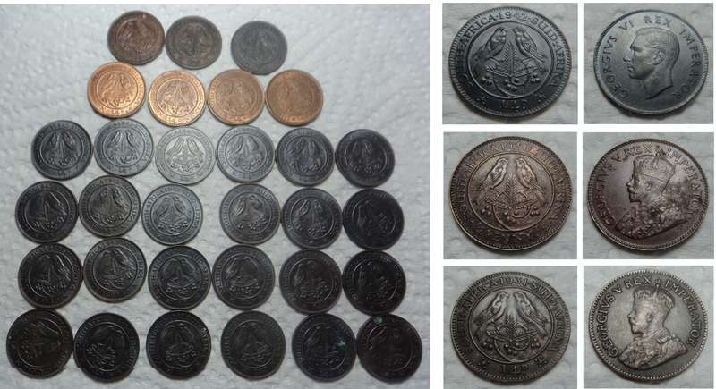 Small Hoard of UNC Farthings of 1942 plus others