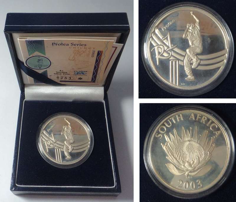 RSA Proof Silver R1 2003 (Cricket)