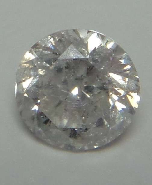 Brilliant Round Cut Natural Diamond 0,83ct H/i1
