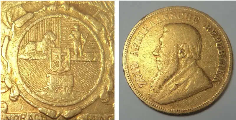 Paul Kruger GOLD Pond of 1892 (The Rare Single Shaft)