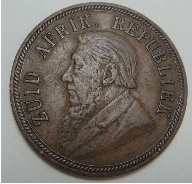 Paul Kruger ZAR Penny of 1894