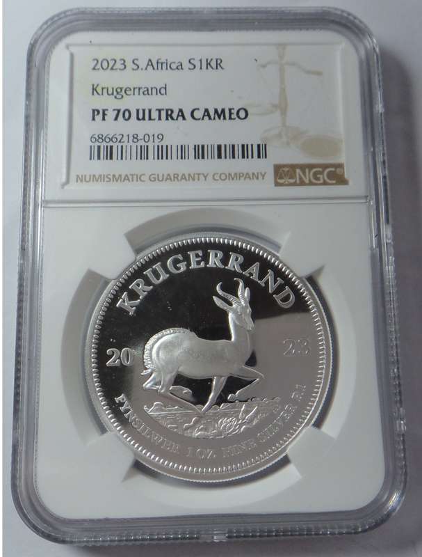 Silver Krugerrand 2023 NGC PF 70 Ultra Cameo