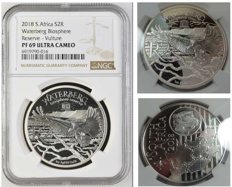 2018 R2 Crown (Waterberg BR Vulture) NGC PF 69 Ultra Cameo