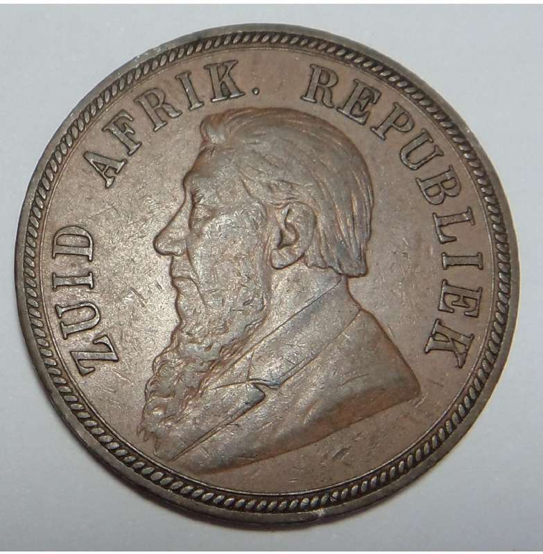 Paul Kruger ZAR: Penny of 1894