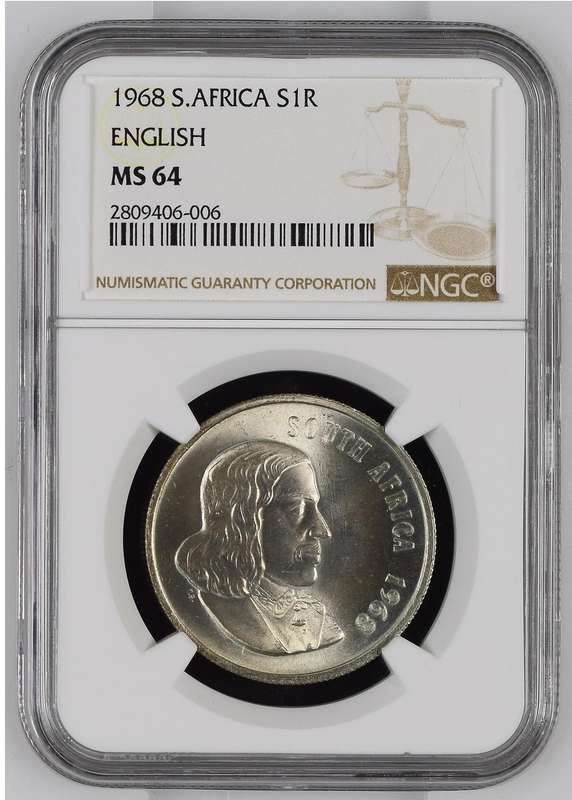 1968 (English) Silver R1: NGC MS 64