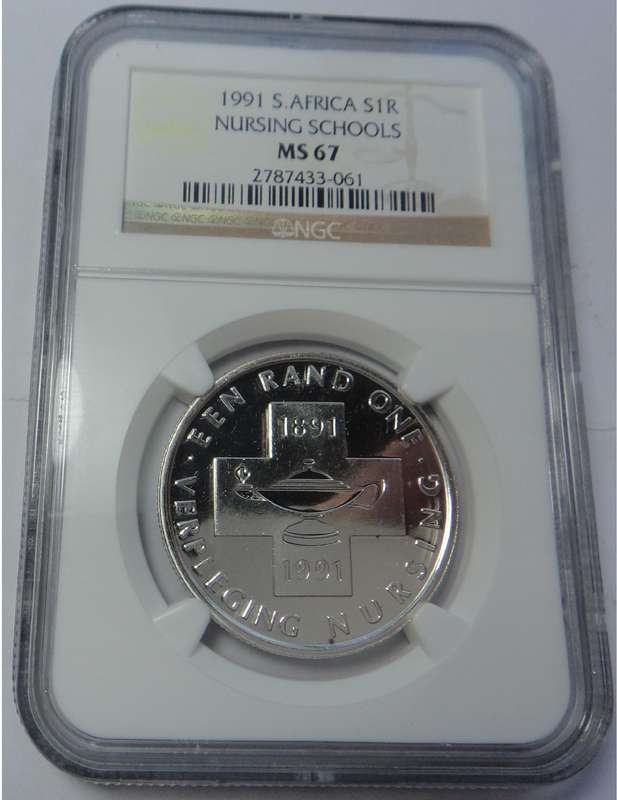 1991 Silver R1 (Nursing) NGC MS 67 (only 2 higher)