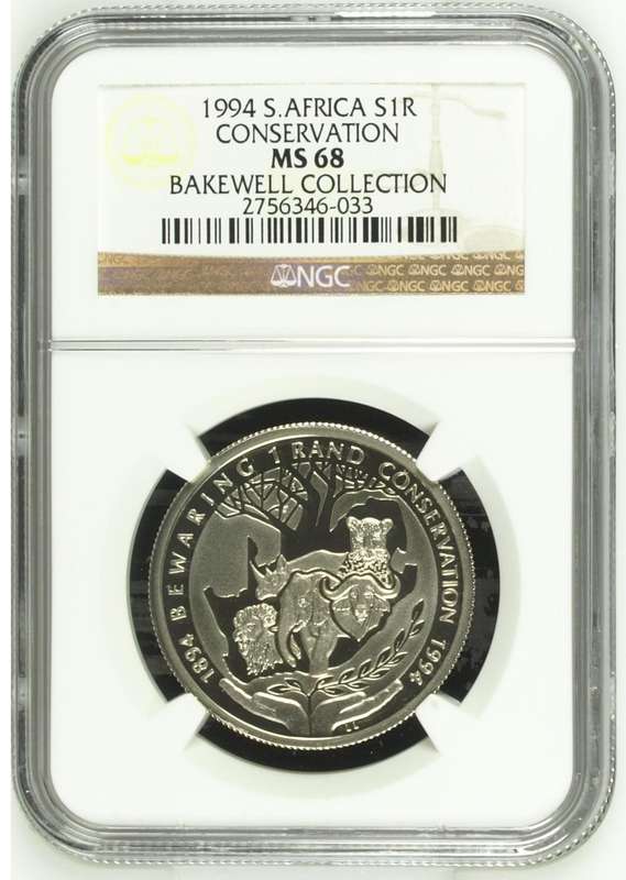 1994 Silver R1 (Conservation) NGC MS 68 (Pop 2)